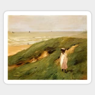 dune near nordwijk with child 1906 - Max Liebermann Sticker